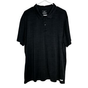 Tek Gear DryTek Black Heather Polo Shirt Performance Golf Top Men’s XXL